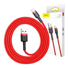 Baseus Cafule USB Lightning kabelis 2,4A 0,5m (raudonas) Baseus Cafule USB Lightning kabelis 2,4A 0,5m (raudonas)