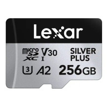 Karta pamięci Lexar High-Performance Silver Plus microSDXC 256GB + adapter Karta pamięci Lexar High-Performance Silver Plus microSDXC 256GB + adapter