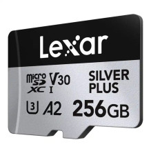 Karta pamięci Lexar High-Performance Silver Plus microSDXC 256GB + adapter Karta pamięci Lexar High-Performance Silver Plus microSDXC 256GB + adapter