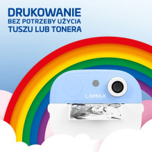 Kamera - LAMAX InstaKid2 Play, 180º Vaizdas, 64 GB, Full HD, Mėlyna Kamera - LAMAX InstaKid2 Play, 180º Vaizdas, 64 GB, Full HD, Mėlyna