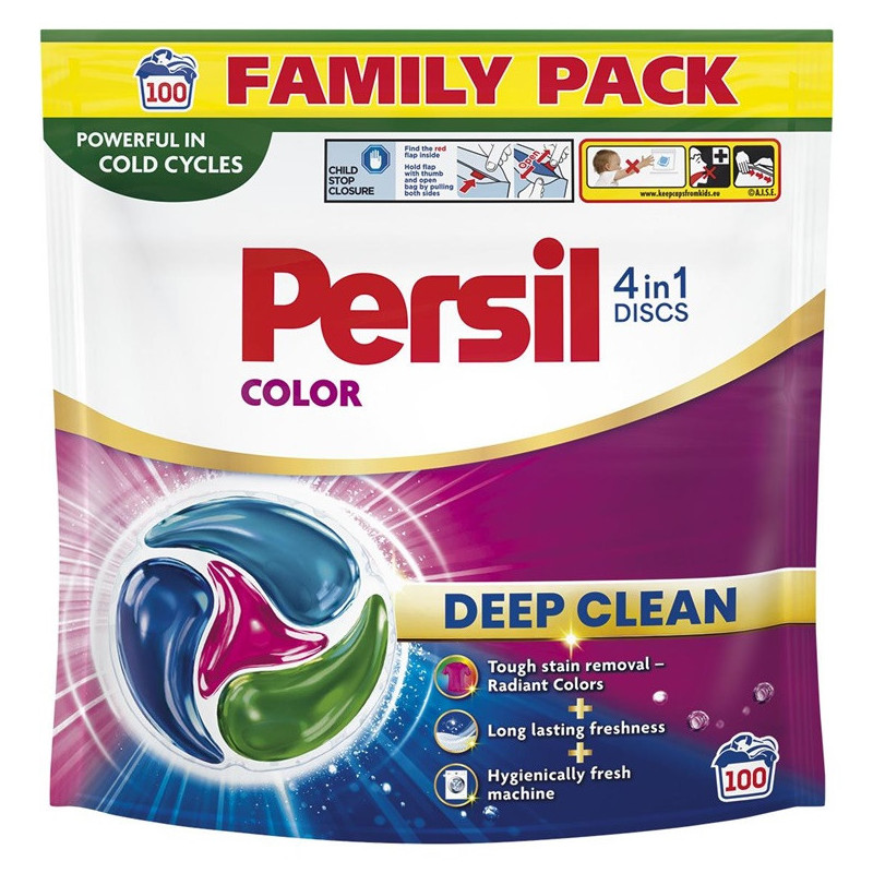 Washing capsules Persil Color Deep clean, 100 pcs