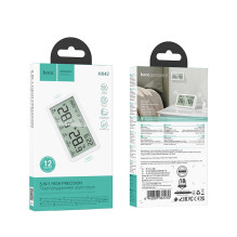 Hoco HX42 Electronic clock with hygro thermometer (humidity, date, time, alarm, reminder) Hoco HX42 Electronic clock with hygro thermometer (humidity, date, time, alarm, reminder)