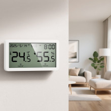Hoco HX42 Electronic clock with hygro thermometer (humidity, date, time, alarm, reminder) Hoco HX42 Electronic clock with hygro thermometer (humidity, date, time, alarm, reminder)