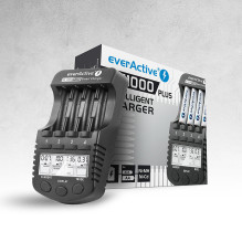 everActive NC-1000 Plus Baterijų įkroviklis