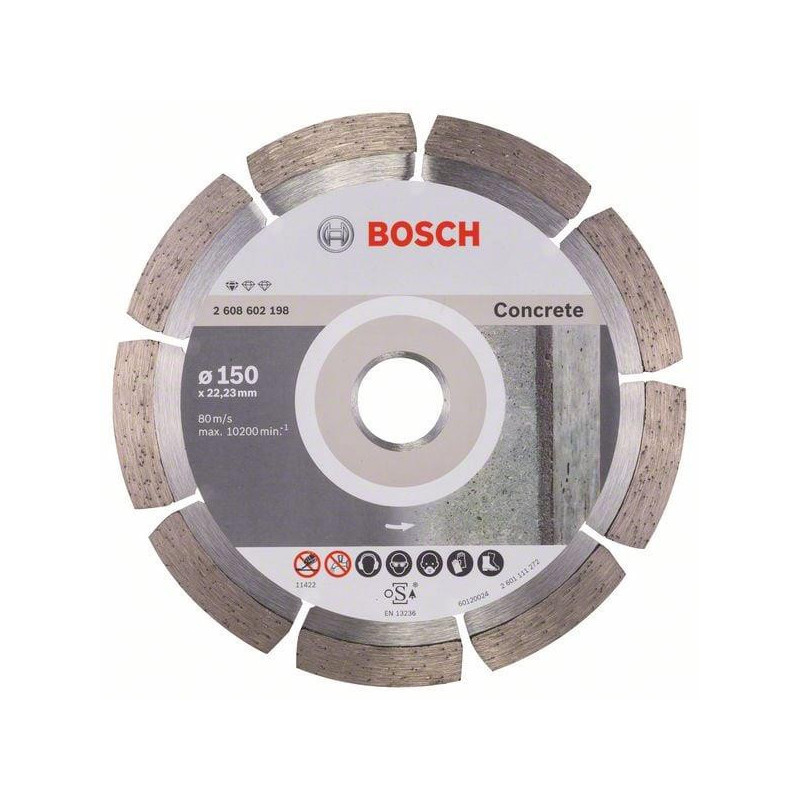 DEIMANTINIS SEGMENTINIS DISKAS 150X22,23 mm