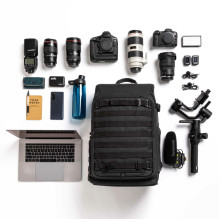 Camera Backpack - Tenba Axis v2 32L, holds 1-2 cameras, 9 lenses, 17" laptop, black