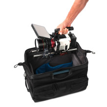 Camera bag - Tenba Cineluxe v2 shoulder bag 21 adjustable compartments black