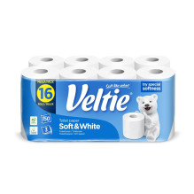 POPIER TUALET VELTIE WHITE 16RUL POPIER TUALET VELTIE WHITE 16RUL