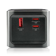 Power Bank - everActive 27,000mAh, QC4+, USB-C, Flashlight, Black Power Bank - everActive 27,000mAh, QC4+, USB-C, Flashlight, Black