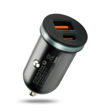 Automobilinis įkroviklis - everActive CC-30Q USB USB-C QC 3.0 35W Juodas