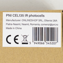PNI CEL135 photocell set for gate control, IP45, black PNI CEL135 photocell set for gate control, IP45, black