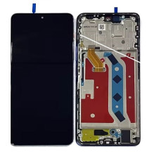 Ekranas Huawei Honor Magic4 Lite 5G / Honor X9 5G / X30 5G su lietimui jautriu stikliuku ir rėmeliu Black ORG