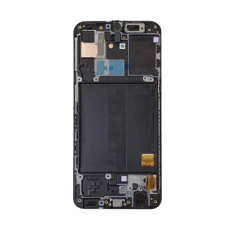 Ekranas Samsung A405 A40 2019 su lietimui jautriu stikliuku ir rėmeliu Black originalus (used Grade A)