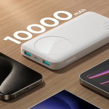 Joyroom Powerbank Joyroom JR-PBF12 10000mAh 2.4A 2x USB-A 1x USB-C - white