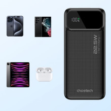 Choetech Choetech išorinė baterija 30000 mAh, juoda