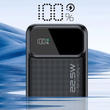 Choetech Choetech išorinė baterija 30000 mAh, juoda