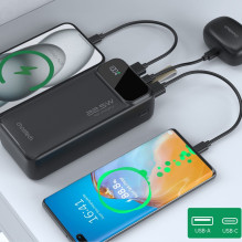 Choetech Choetech išorinė baterija 30000 mAh, juoda