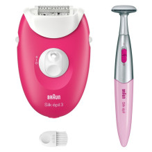 Epilator Braun Silk•épil 3 SE3-202, white / pink