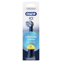 Toothbrush tip Oral-B iO UltimateClean, black, 6 pcs Toothbrush tip Oral-B iO UltimateClean, black, 6 pcs