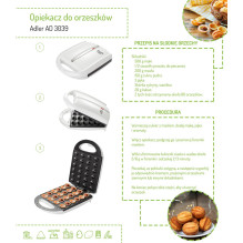 Peanut / cookie toaster (24 pieces) Adler AD 3039 white