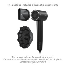 TrueLife HairDryer D9 hair dryer 1600 W Black