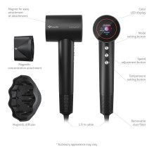TrueLife HairDryer D9 hair dryer 1600 W Black