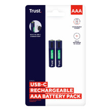 „Trust 25585“ – įkraunamos AAA baterijos, 2 vnt. „Trust 25585“ – įkraunamos AAA baterijos, 2 vnt.