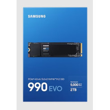 „Samsung 990 EVO 2 TB M.2 PCI Express 4.0 NVMe V-NAND TLC“ kietasis diskas „Samsung 990 EVO 2 TB M.2 PCI Express 4.0 NVMe V-NAND TLC“ kietasis diskas