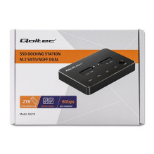 Qoltec 50310 Drive docking station 2x SSD M.2 SATA , NGFF , USB Type C Qoltec 50310 Drive docking station 2x SSD M.2 SATA , NGFF , USB Type C