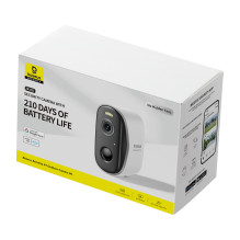 „Baseus Security N1 2K“ lauko kamera – balta