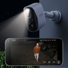 „Baseus Security N1 2K“ lauko kamera – balta