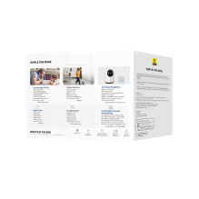 „Baseus Security P1 Pro 3K“ vidinė kamera (ES versija) – balta