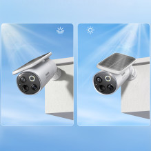 „Baseus Security S1 Pro Dual 3K“ lauko stebėjimo rinkinys (2 kameros) – baltas
