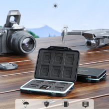 Orico PHCD Case for Memory Cards and Data Media Black 2.5" SSD 2.5" HDD M.2 SSD SD Micro SD CompactFlash Card 