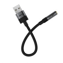 Acefast J13 USB-A to 3.5mm mini jack adapter - black