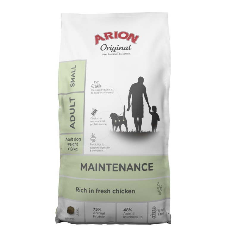 ARION Original Small Maintenance Chicken - sausas šunų ėdalas - 7 kg