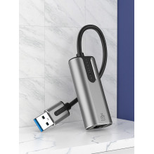 „Vention“ USB 3.0-A į gigabito eterneto adapteris, pilkas, 0,15 m, aliuminio lydinio tipas „Vention“ USB 3.0-A į gigabito eterneto adapteris, pilkas, 0,15 m, aliuminio lydinio tipas