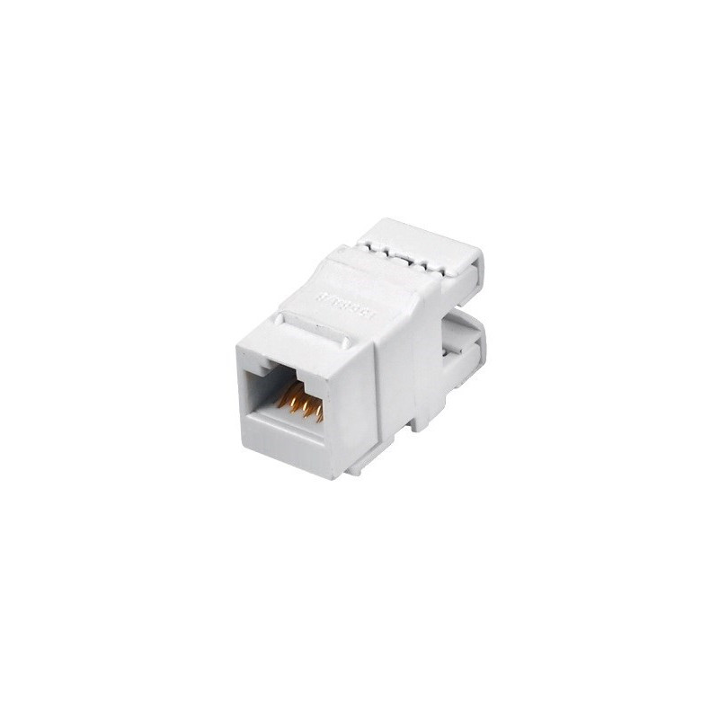 Q-LANTEC MKN-U6-1 laidinė jungtis RJ45 UTP 6 kategorija, neekranuota, balta