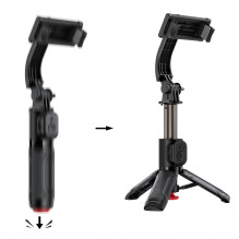 Acefast E42 Selfie Stick with Automatic Tripod and Bluetooth Remote Control 63 cm - Black