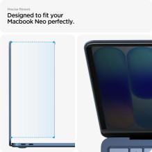 Folia prywatyzująca Spigen SafeView na MacBook Neo 13" 2026