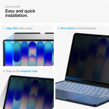 Folia prywatyzująca Spigen SafeView ir MacBook Neo 13" 2026 m.
