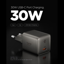 Ładowarka sieciowa Spigen Essential EE301EU 1-Port 30W - ciemnoszara