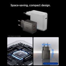 Ładowarka sieciowa Spigen Essential EE472EU-GAN 2-Porty 47 W - ciemnoszara