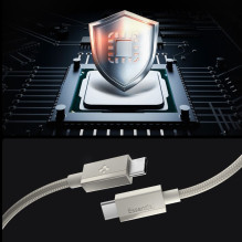 Kabel Spigen Essential EB6015CC USB-C 60W 150 cm - tytanowy