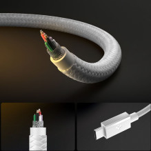 Kabel Spigen Essential EB6015CC USB-C 60W 150 cm - biały