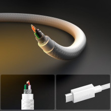 Kabel Spigen Essential EB6015AC USB-C 60W 150 cm - biały
