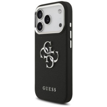 Guess Guess Grained Big 4G Classic Logo case for iPhone 17 Pro - black Guess Guess Grained Big 4G Classic Logo case for iPhone 17 Pro - black