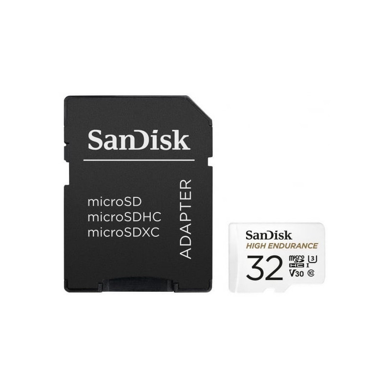 „Sandisk“ 32 GB „High Endurance“ micro SDHC kortelė + adapteris