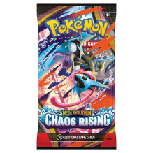 Pokemon Mega Evolution: Chaos Rising Booster kortų papildymo pakuotė 1 vnt. Pokemon Mega Evolution: Chaos Rising Booster kortų papildymo pakuotė 1 vnt.