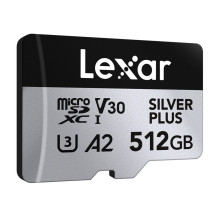 Atminties Kortelė - Lexar High-Performance Silver Plus microSDXC 512GB 205 MB / s, 150 MB / s